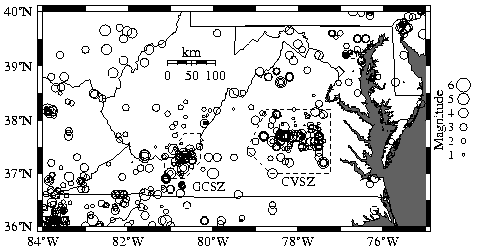 Virginia earthquakes